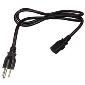 Power Cord - 18AWG SJT x 6' Molded Edison to IEC