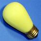 S14 11w 130v Frosted Yellow E26 Lamp