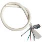 DMX 4 conductors x 22awg + Shield Cable - raw without ends - White - per foot