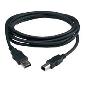 USB 6' Cable Type A Male to Type B Male - Black