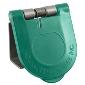 CL40WTC-L-187-E Snap Panel Mount Cover Green
