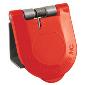 CL40WTC-L-187-C Snap Panel Mount Cover Red