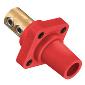 HBLFRR Panel Mount 2/0 - 4/0 400A Double Screw Female Red