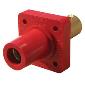 CL40FRB-C Panel Mount 2/0 - 4/0 Double Screw Female Red