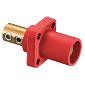 HBLMRR Panel Mount 2/0 - 4/0 400A Double Screw Male Red