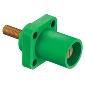 HBLMRSGN Panel Mount 4/0 400A Stud Male Green