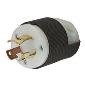 HBL7567C Twistlock 10A250V/15A125V 3pole/3wire Male Plug Black/White