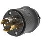 HBL2811BK Twistlock 30a 120/208v 4pole/5wire Male Plug Black