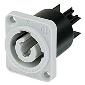 NAC3MPB-1 Receptacle Panel Mount - powerCON - power out (gray)