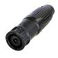 NLT8MX-BAG/NLT8MXX-BAG Cable End speakON® STX 8 pole male cable connector, black-chrome metal housing, chuck type strain relief, ¼