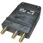 60M Stage 3-Pin Bates 60A 125v Inline Male Black