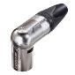 NC3MRX XLR Right Angle Cable End X Series 3 pin Male - nickel/silver