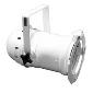 Par56 Can White with Octagonal Color Frame, 4th Clip, Socket, Cord & Molded Edison Plug, No Lamp  - UL