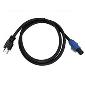 Power Cord Adapter 12AWG SJO x 3' Molded 515 to Blue Powercon Type