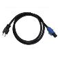 Power Cord Adapter 12AWG SJO x 6' Molded 515 to Blue Powercon Type