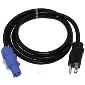Power Cord Adapter 14AWG SO x 25' 515 to Blue Powercon