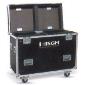 Dual Road Case for Giotto 400, 4 casters, stackable wheel wells & accessory compartment