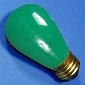 S14 11w 130v Green E26 Lamp