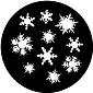 ROSCO:250-71048 -- 71048 Snowflakes 3 Steel Metal Gobo, Size: Specify
