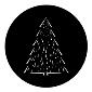 ROSCO:250-73633 -- 73633 Christmas Tree C Steel Metal Gobo, Size: Specify