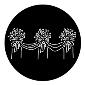 ROSCO:250-76529 -- 76529 Floral Decoration 3 Steel Metal Gobo, Size: Specify
