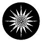 ROSCO:250-77439 -- 77439 Compass Rose Steel Metal Gobo, Size: Specify