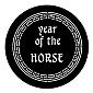 ROSCO:250-77652C -- 77652C Year Of The Horse Steel Metal Gobo, Size: Specify