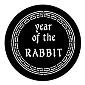 ROSCO:250-77652G -- 77652G Year Of The Rabbit Steel Metal Gobo, Size: Specify