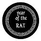 ROSCO:250-77652H -- 77652H Year Of The Rat Steel Metal Gobo, Size: Specify
