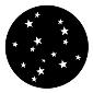 ROSCO:250-77752 -- 77752 Stars 4 Steel Metal Gobo By Jules Fisher, Size: Specify