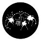 ROSCO:250-77800 -- 77800 Fireworks 4A Steel Metal Gobo, Size: Specify