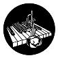 ROSCO:250-77933 -- 77933 Piano Bar Steel Metal Gobo, Size: Specify