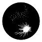 ROSCO:250-78011 -- 78011 Fireworks 5A Steel Metal Gobo, Size: Specify