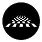 ROSCO:250-78053 -- 78053 Perspective Chessboard Steel Metal Gobo, Size: Specify