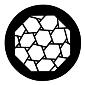 ROSCO:250-78209 -- 78209 Hexagons Steel Metal Gobo, Size: Specify