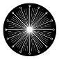 ROSCO:260-81114 -- 81114 Simple Time Bw Glass Gobo By Rob Cormier, Size: Specify