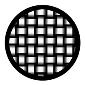 ROSCO:260-81139 -- 81139 Woven Stainless Bw Glass Gobo, Size: Specify