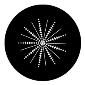 ROSCO:260-81151 -- 81151 Spikes And Lines Bw Glass Gobo, Size: Specify