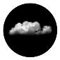 ROSCO:260-81183 -- 81183 Full Cloud Bw Glass Gobo By Lisa Cuscuna, Size: Specify