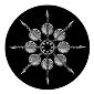 ROSCO:260-82219 -- 82219 Relic Bw Glass Gobo By Rob Cormier, Size: Specify