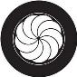 ROSCO:260-82799 -- 82799 Shell Crop Circle Bw Glass Gobo, Size: Specify