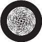 ROSCO:260-82805 -- 82805 Yarn Ball Crop Circle Bw Glass Gobo, Size: Specify