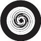ROSCO:260-82807 -- 82807 Endless Whirlpool Crop Circle Bw Glass Gobo, Size: Specify