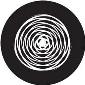 ROSCO:260-82808 -- 82808 Celtic Crop Circle Bw Glass Gobo, Size: Specify