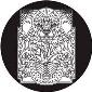 ROSCO:260-82826 -- 82826 Day Of The Dead Sun Bw Glass Gobo, Size: Specify