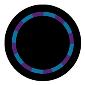 ROSCO:260-84413 -- 84413 Purple/Teal Color Swirl Multi Color Glass Gobo By Mike Baldassari, Size: Specify