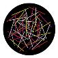 ROSCO:260-86624 -- 86624 Staves Multi Color Glass Gobo By Rob Cormier, Size: Specify