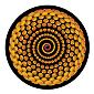 ROSCO:260-86644 -- 86644 Spiral Bling Multi Color Glass Gobo By Ken Michaels, Size: Specify