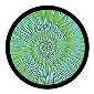 ROSCO:260-86653 -- 86653 Serenity Multi Color Glass Gobo By Ken Michaels, Size: Specify