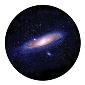 ROSCO:260-86665 -- 86665 Galaxy Spiral Multi Color Glass Gobo, Size: Specify